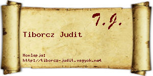 Tiborcz Judit névjegykártya